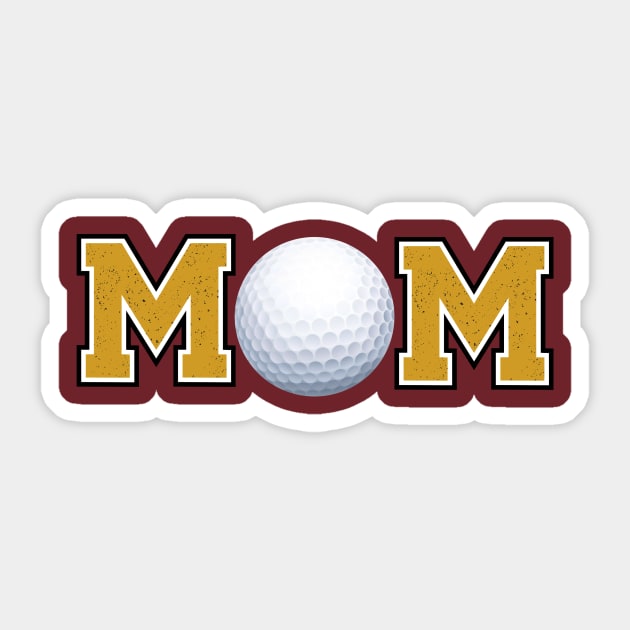 Golf Mom Gold Sticker by capesandrollerskates 